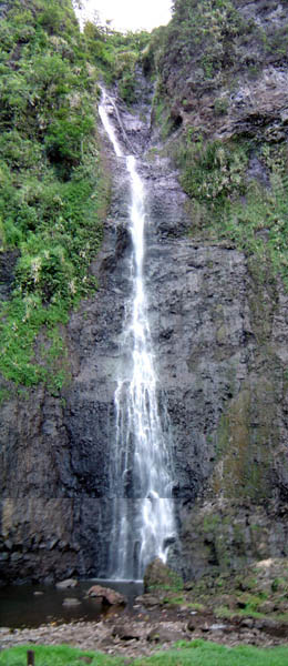 Tall Waterfall, Tahiti