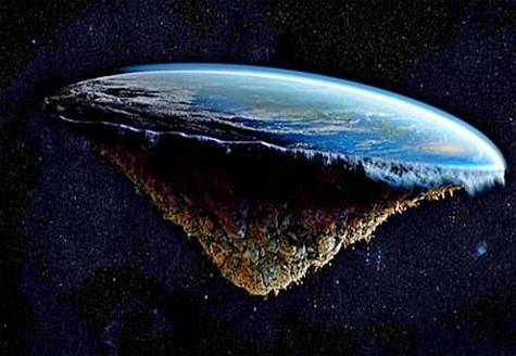 Flat Earth Illustration