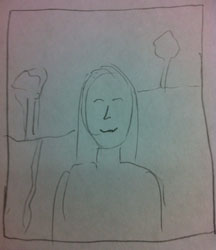 Jeff's Mona Lisa Sketch