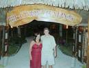 Jeff and Irma at Bloody Mary's Restaurant, Bora Bora