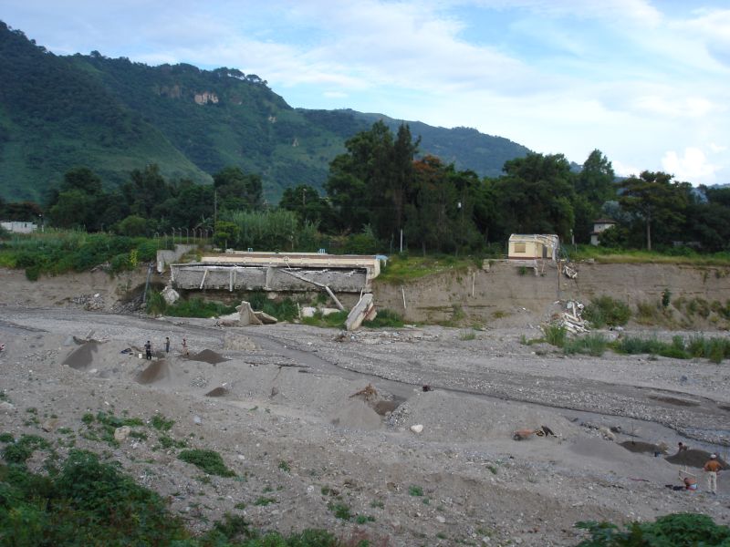 Destruction from Last Year's Flooding near Lake Atitlan