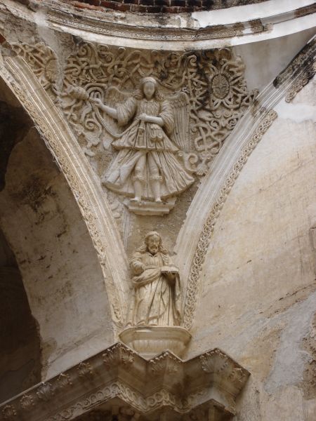 Ornamentation in Ruins of Catedral de Santiago, Antigua