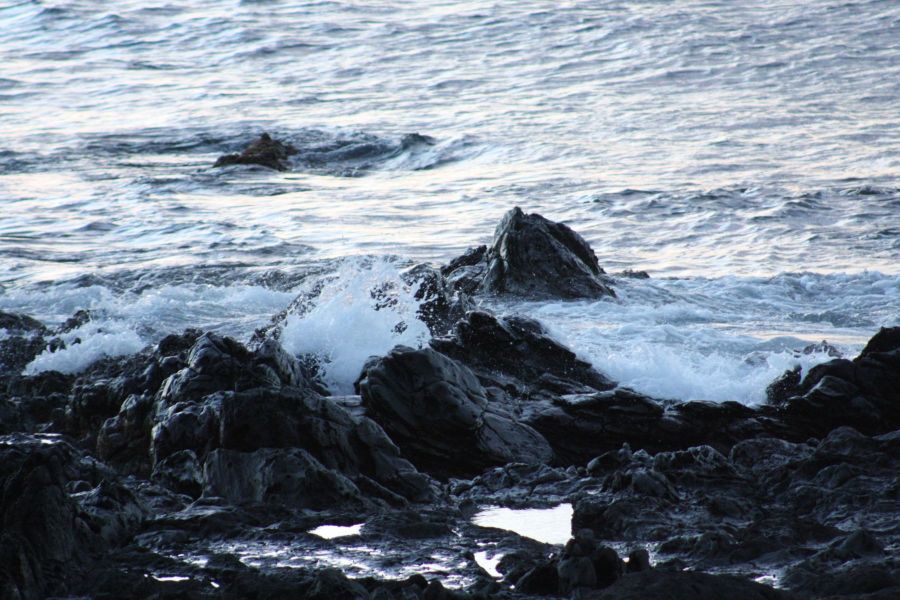 Waves Crashing on Lava Rocks, Napili Bay