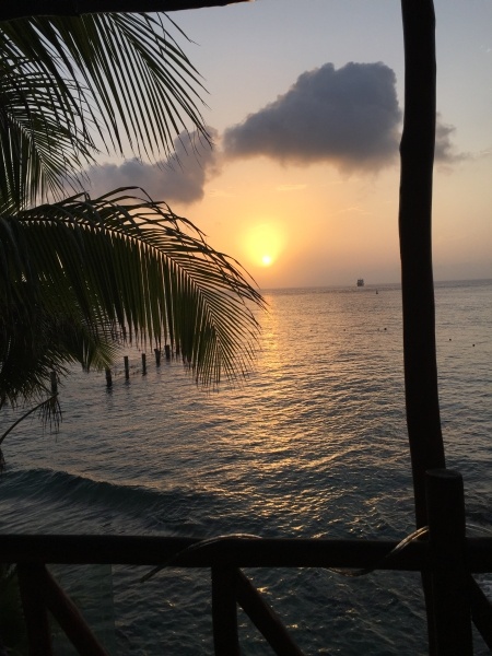Sunset from Hotel, Cozumel