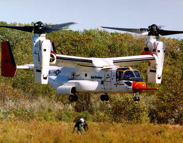 V-22 Osprey in helicopter mode