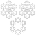 Koch Fractal Snowflakes