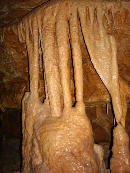 Formation in Natural Bridge Caverns