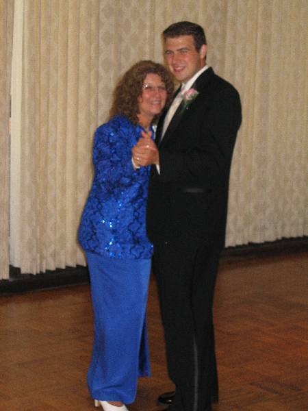 Jeff & his mom dancing